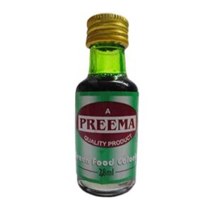 Preema Liquid Food Colour Green  12 x 28ml